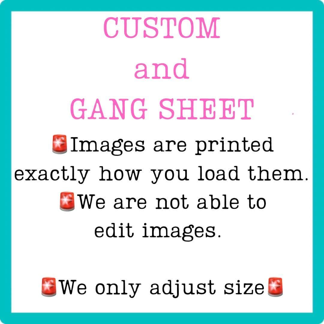 Custom SINGLE SHEET UV DTF STICKER DECAL