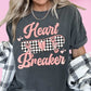 Checkered Skateboard Heart Breaker (Boy) Valentine's Day DTF Transfer