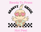 Groovy Chick (Pastel) Easter DTF TRANSFER or UV DTF STICKER