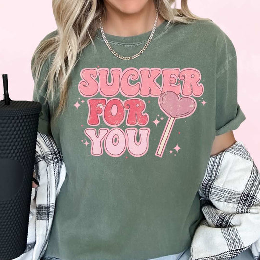 Sucker For You Valentines Day DTF TRANSFER or UV DTF STICKER