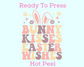 Bunny Kisses Easter Wishes Easter DTF TRANSFER or UV DTF STICKER or UV DTF STICKER