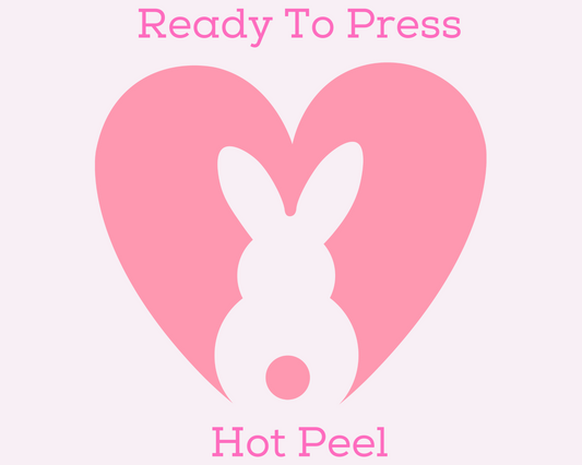 Pocket Easter Bunny Pink Easter DTF TRANSFER or UV DTF STICKER or UV DTF STICKER