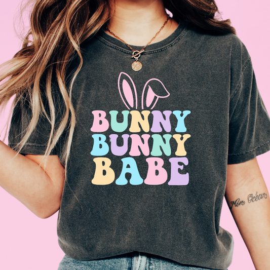 Bunny Bunny Babe (Paster) Easter DTF TRANSFER or UV DTF STICKER or UV DTF STICKER