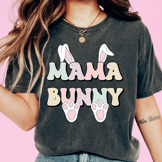 Mama Bunny (Pastel) Easter DTF TRANSFER or UV DTF STICKER or UV DTF STICKER
