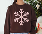 You Just found the cutest Christmas sweatshirt for the holiday season! This cozy Pink Faux Yarn Snowflake Christmas Sweatshirt is perfect for kids and adult or a mommy and me matching Christmas sweatshirt