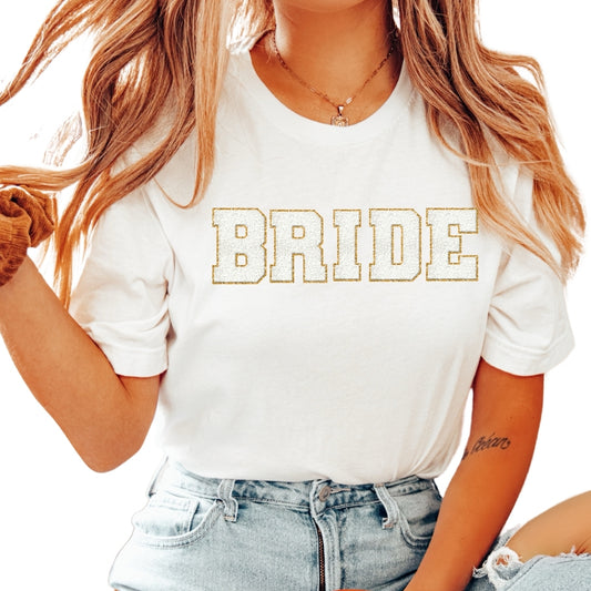 Chenille Letter  Bride - Shirt