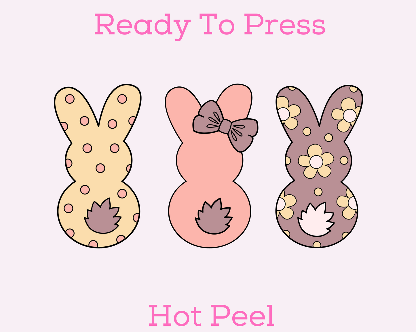 Bunny Tails Easter DTF TRANSFER