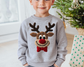 Your Just found the cutest Christmas sweatshirt for the holiday season! This cozy Rudolph the Red Nose Reindeer sweatshirt has a faux yarn effect that is perfect for kids and adults,