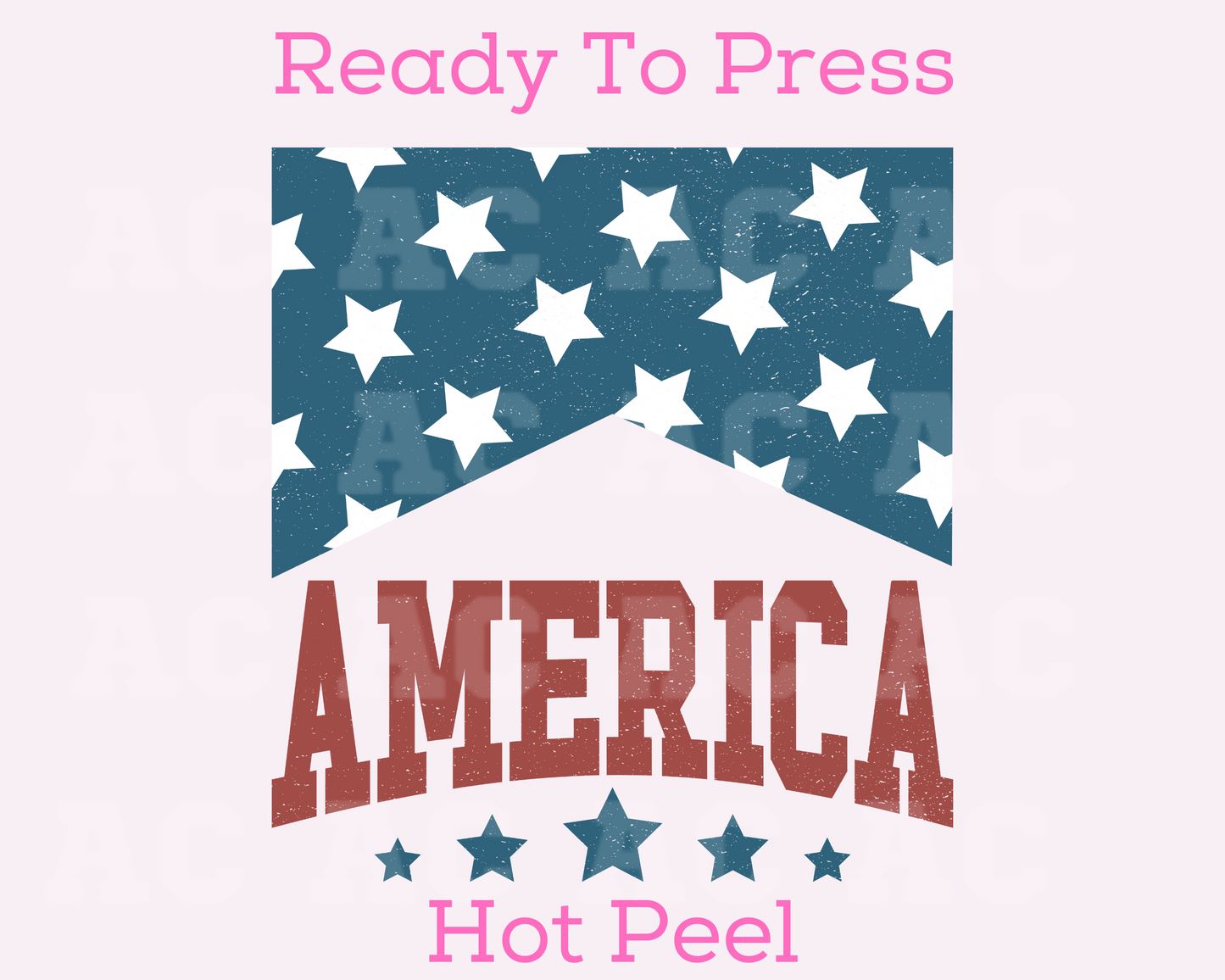 America Badge DTF TRANSFER or UV DTF STICKER