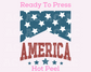 America Badge DTF TRANSFER or UV DTF STICKER