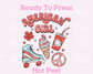 American Girl Retro Fun DTF TRANSFER or UV DTF STICKER