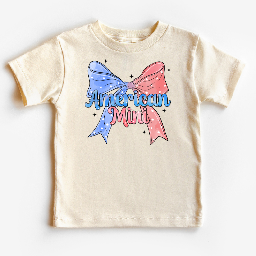 American Mini Coquette Bow Patriotic DTF TRANSFER or UV DTF STICKER DECAL