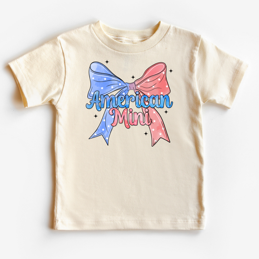 American Mini Coquette Bow Patriotic DTF TRANSFER or UV DTF STICKER DECAL