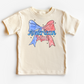 American Mini Coquette Bow Patriotic DTF TRANSFER or UV DTF STICKER DECAL