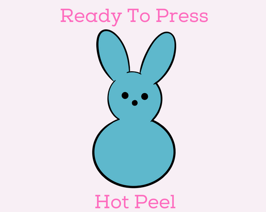 Blue Peep Easter DTF TRANSFER or UV DTF STICKER or UV DTF STICKER