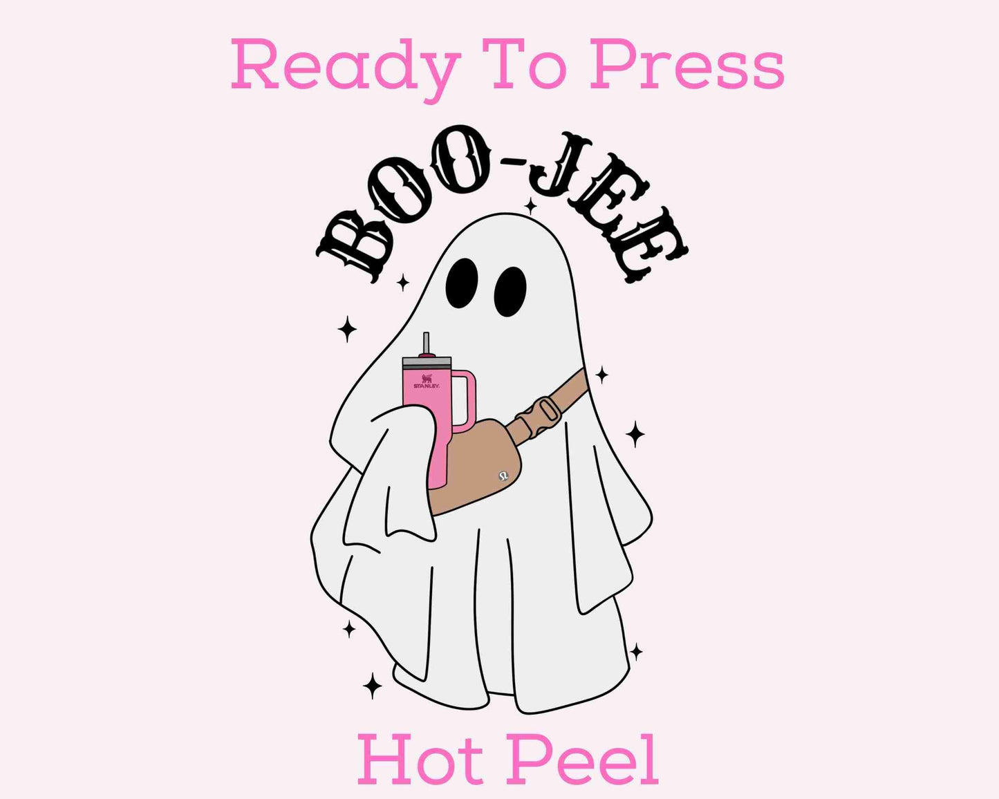 Boo-Jee Ghost Babe (Black) DTF TRANSFER