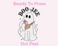 Boo-Jee Ghost Babe (Black) DTF TRANSFER