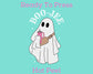 Boo-Jee Ghost Babe (White) DTF TRANSFER