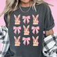 Bunnies & Bows Coquette Bow Easter DTF TRANSFER or UV DTF STICKER or UV DTF STICKER