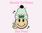 Lucky Vibes Beanie (Distressed) St. Patrick's Day DTF TRANSFER or UV DTF STICKER DECAL