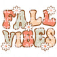 Fall Vibes Retro DTF TRANSFER or UV DTF STICKER DECAL