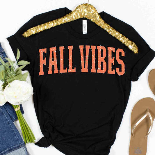 Fall Vibes (Distressed) DTF TRANSFER or UV DTF STICKER DECAL