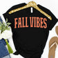 Fall Vibes (Distressed) DTF TRANSFER or UV DTF STICKER DECAL