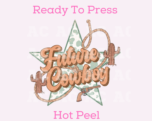 Future Cowboy DTF TRANSFER or UV DTF STICKER