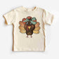 Little Turkey With Bow DTF TRANSFER or UV DTF STICKER DECAL