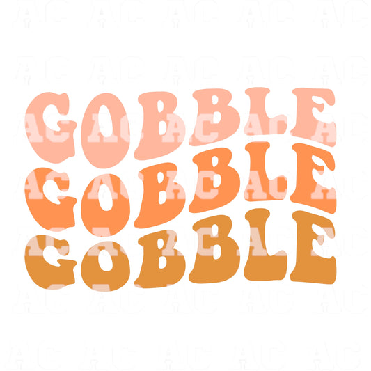 Gobble Stacked DTF TRANSFER or UV DTF STICKER DECAL
