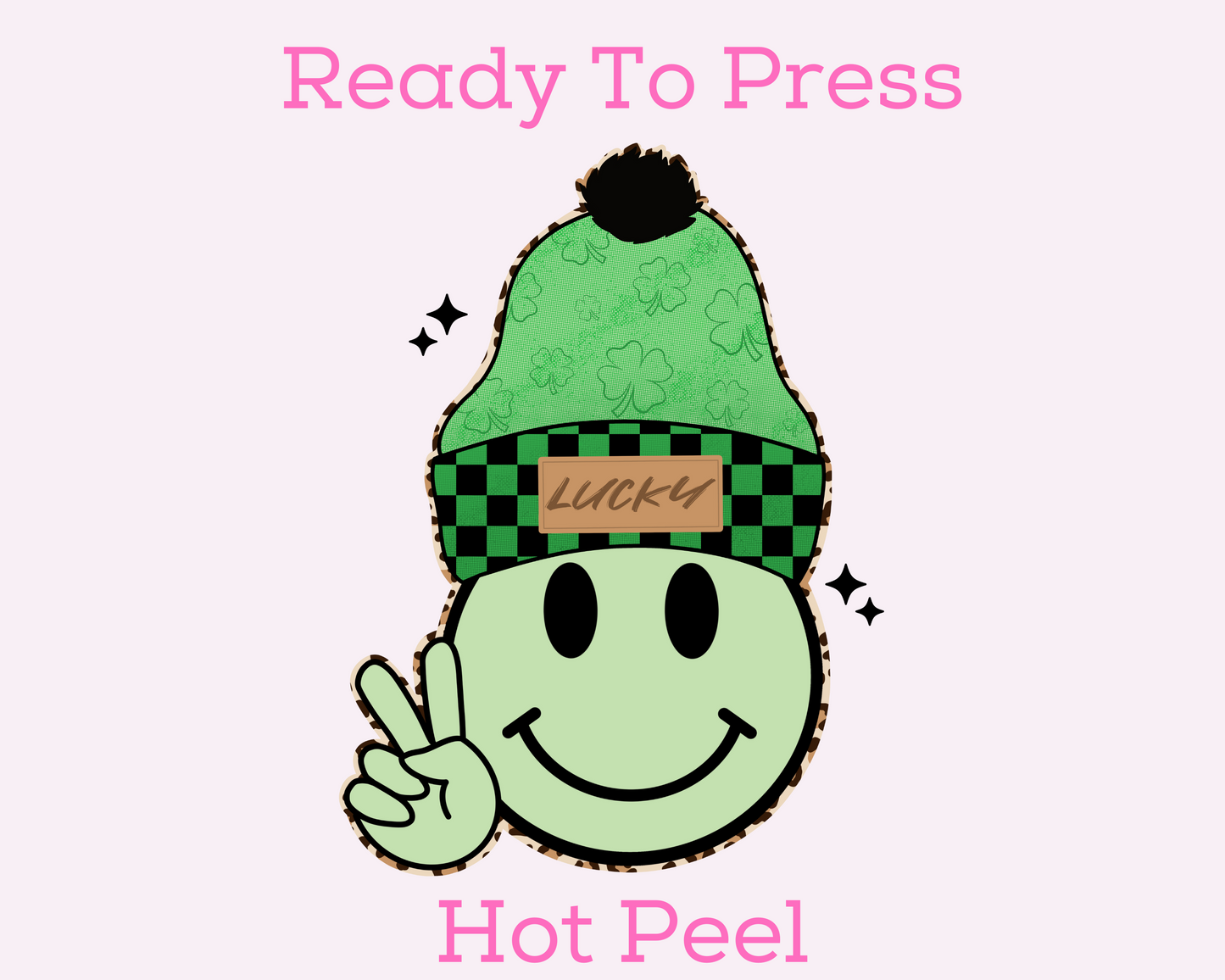 Lucky Beanie St. Patrick's Day DTF TRANSFER or UV DTF STICKER DECAL
