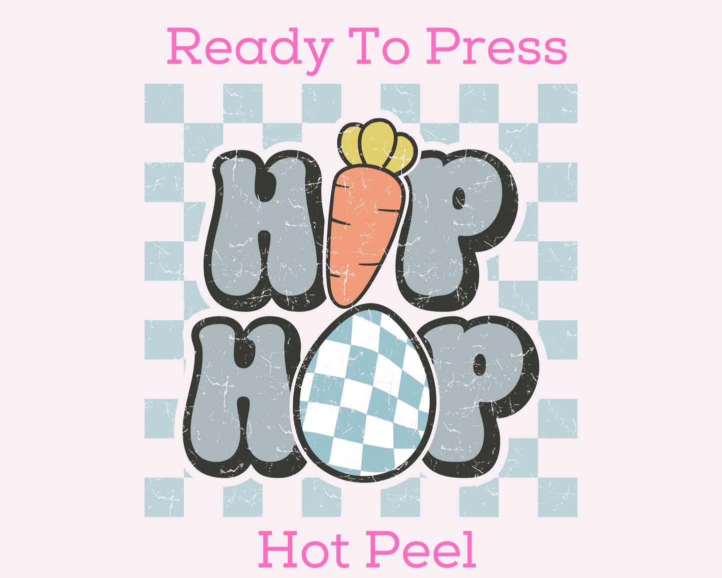 Retro Hip Hop Easter DTF TRANSFER or UV DTF STICKER or UV DTF STICKER