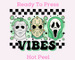 Lucky Horror Vibes St. Patrick's Day DTF TRANSFER or UV DTF STICKER DECAL
