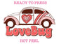 Lovebug (Retro) Valentine DTF TRANSFER or UV DTF STICKER
