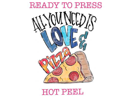 All You Need Is Love and Pizza (Boy) Valentine's Day Transfer