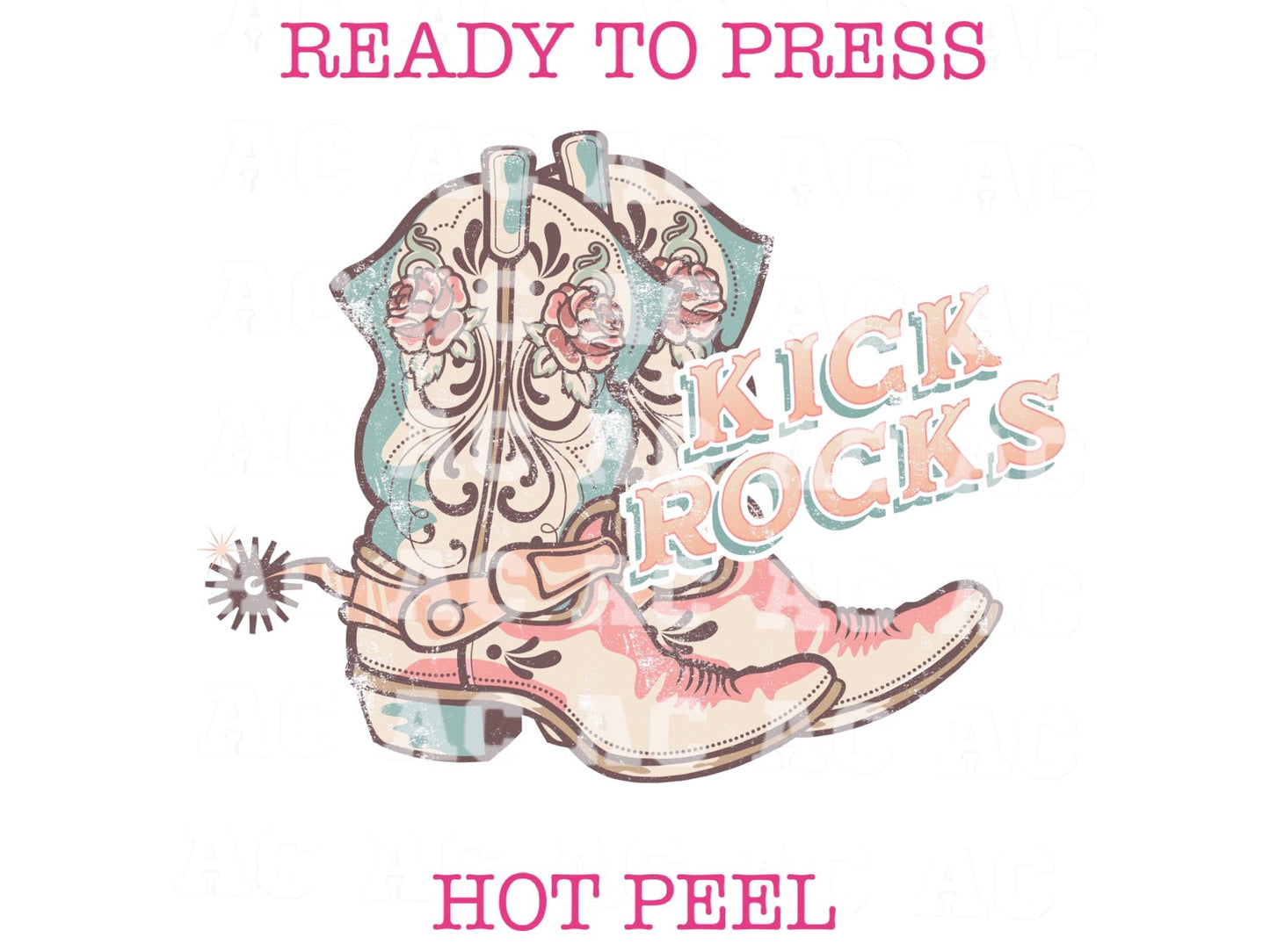 Kick Rocks DTF TRANSFER or UV DTF STICKER