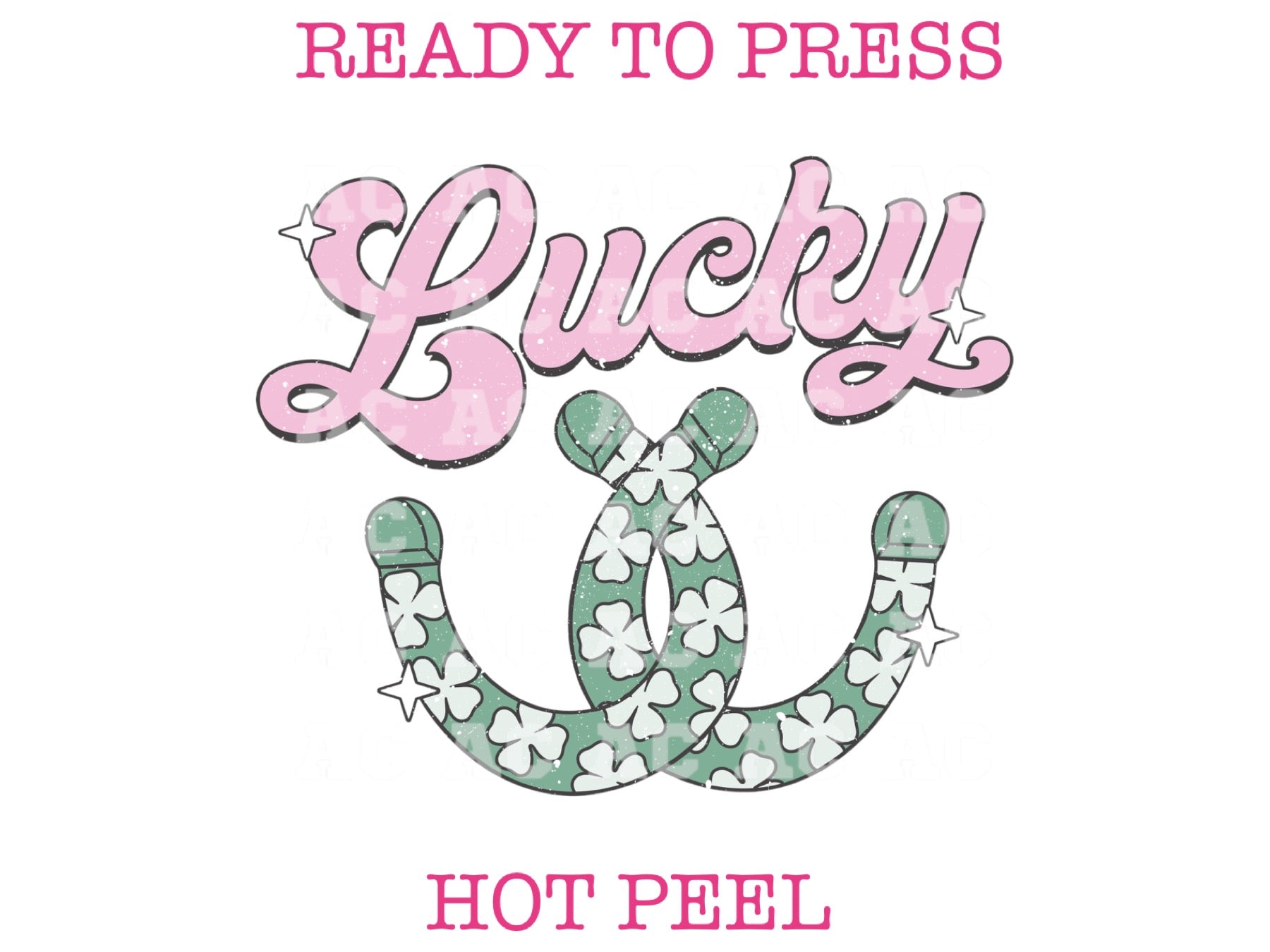 Lucky Horseshoe St. Patrick's Day DTF TRANSFER