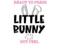 Little Bunny (Black) Easter DTF TRANSFER