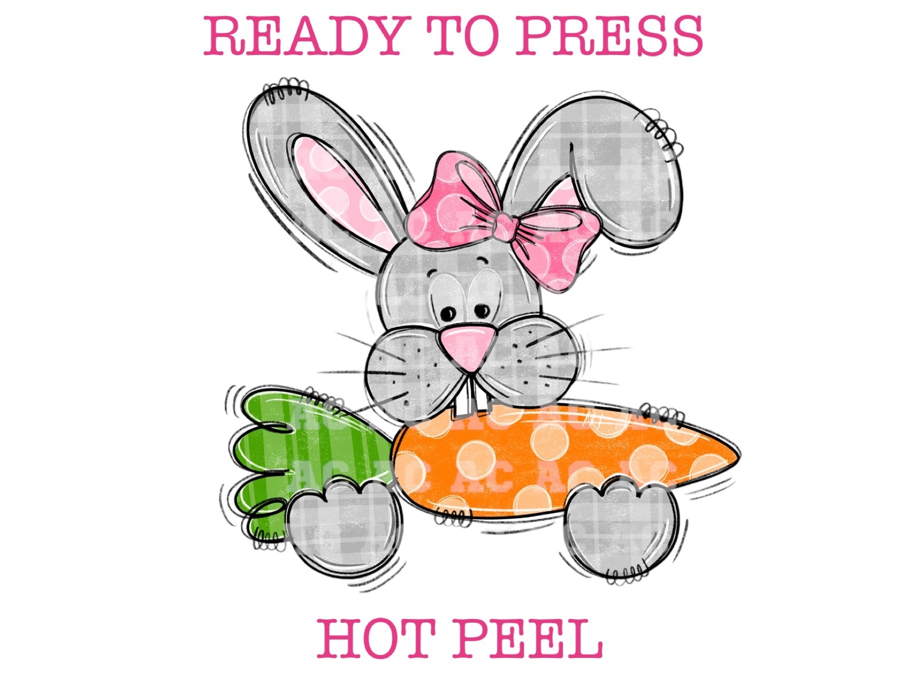 Carrot For The Easter Bunny Easter DTF TRANSFER