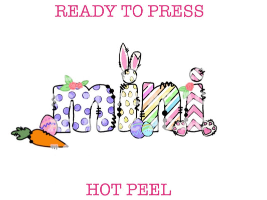 Girl Mini Easter Mini DTF TRANSFER