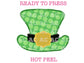 Lucky Leprechaun Hat St. Patrick's Day DTF TRANSFER
