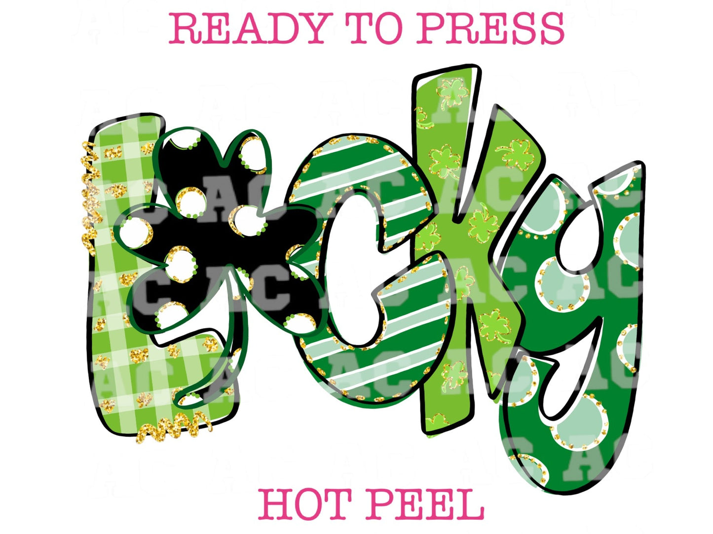 LUCKY St. Patrick's Day DTF TRANSFER