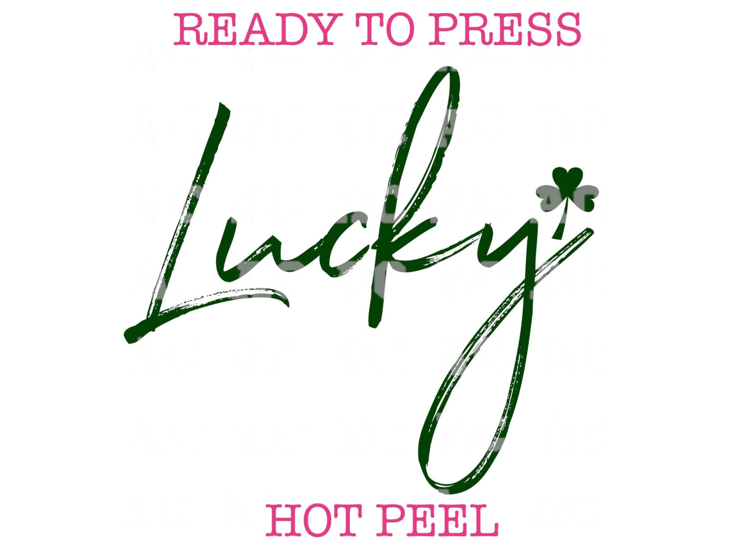 Lucky St. Patrick's Day DTF TRANSFER