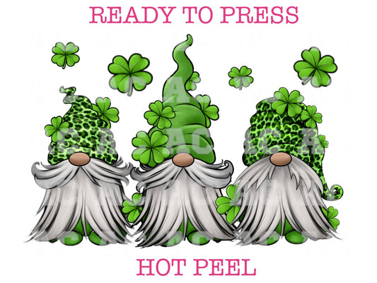 Gnomes St. Patrick's Day DTF TRANSFER