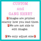Custom SINGLE SHEET UV DTF STICKER DECAL