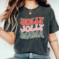 Retro Holly Jolly Mama DTF TRANSFER or UV DTF STICKER or UV DTF STICKER DECAL