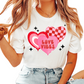 Love Vibes Heart Collage (Distressed) Valentines Day DTF TRANSFER