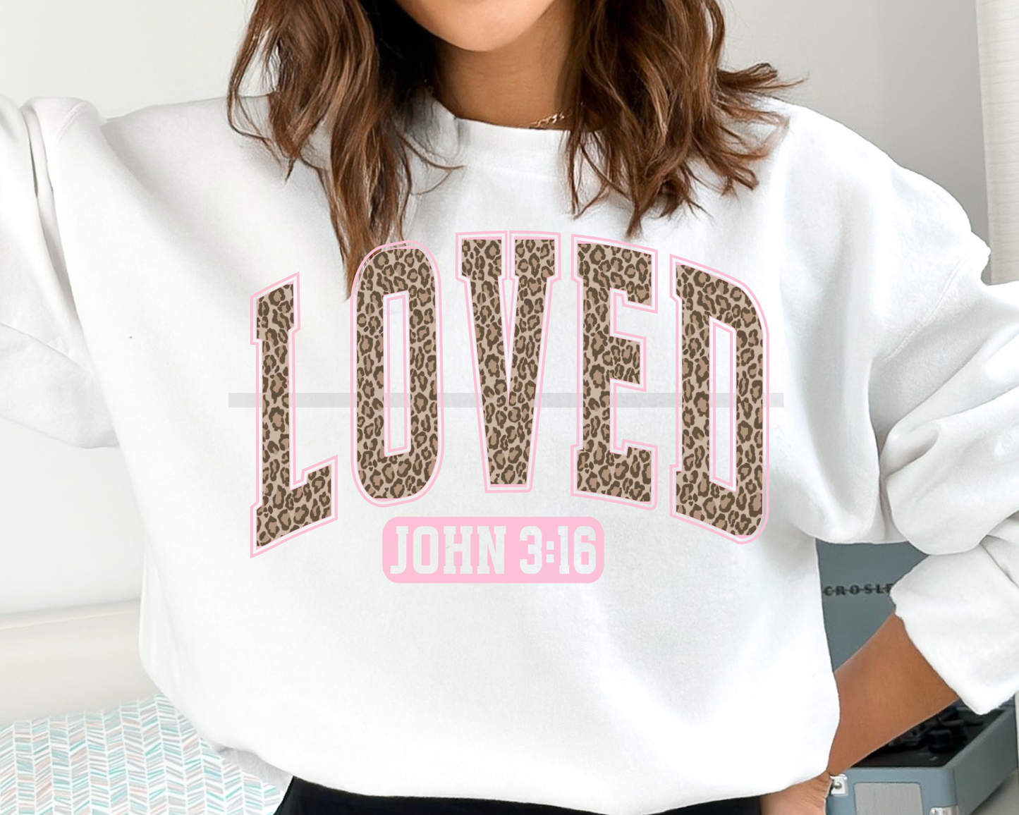 Loved John 3:16 Valentine's Day Religious DTF TRANSFER