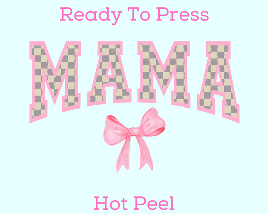 Coquette Bow Mama DTF TRANSFER or UV DTF STICKER DECAL