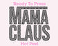 Vans Mama Claus (Black) DTF TRANSFER or UV DTF STICKER or UV DTF STICKER DECAL